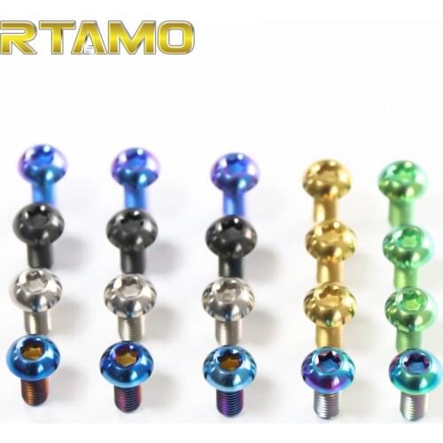 3PCSTitanium Bolts M5X10 Torx Pan Head Screws Kit for Vespa Sprint 150/Vespa Primavera Exhaust Muffler Pipe Heat Shield Cover