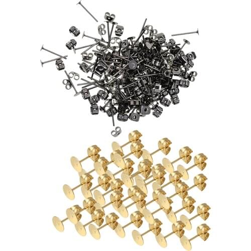 300 Pack 4mm Earring Posts And Backs In Jewelry Making DIY Earring