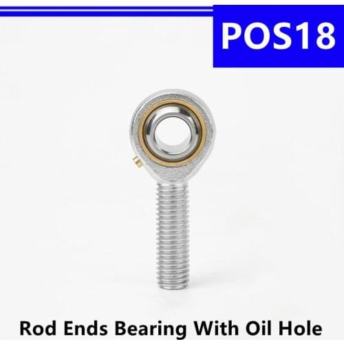 4Pcs POS18 M18x1.5mm Fish Eye Rod Ends Bearing Male Thread Universal Knuckle Ball Joint