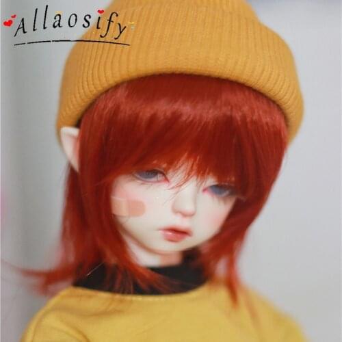 Allaosify BJD Doll 1/3 1/4 1/6 Uncle Doll Giant Baby Bangs Wild Face Repairing Fake Hair Temperature Silk