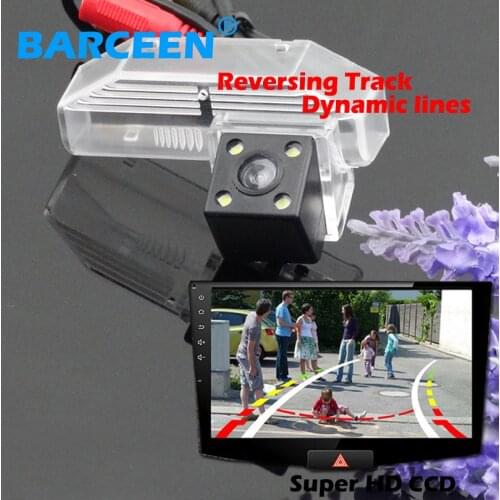 Car rear reversing camera with car parking Dynamic track line glass lens material Use for Mazda 6 /M6 2009 shock-proof