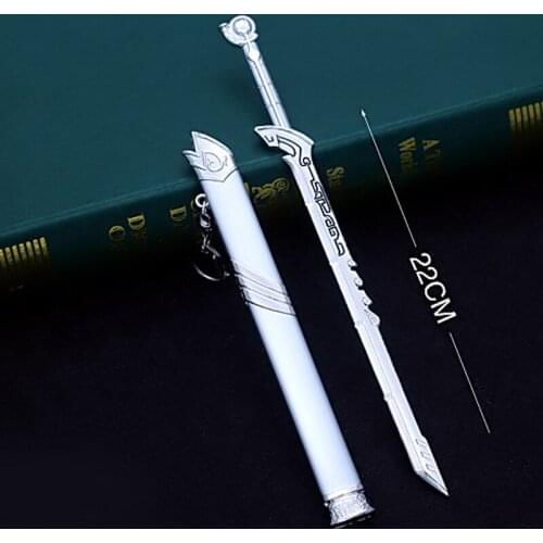 Decorative Black And White Hot White Sword Clutter Sword Needle Wen Ruo Cold Alloy Model Hanging Knife Sword Ornaments