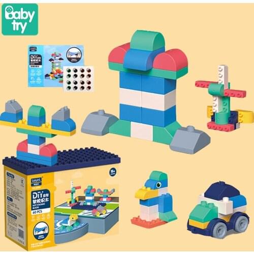 3D Baby Blocks Toys for Kids 2 to 4 Years Soft Rubber Builidng Bricks for Baby Montessori Toys for 0 12 24 Months Children Gifts