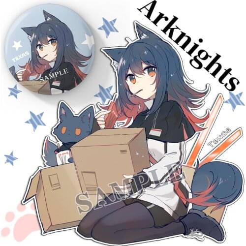 2021 HOT Game Arknights Texas Acrylic Cute Keychain Stand Cosplay Model Plate Collection Cartoon Desk Decor Xmas Gifts Anime