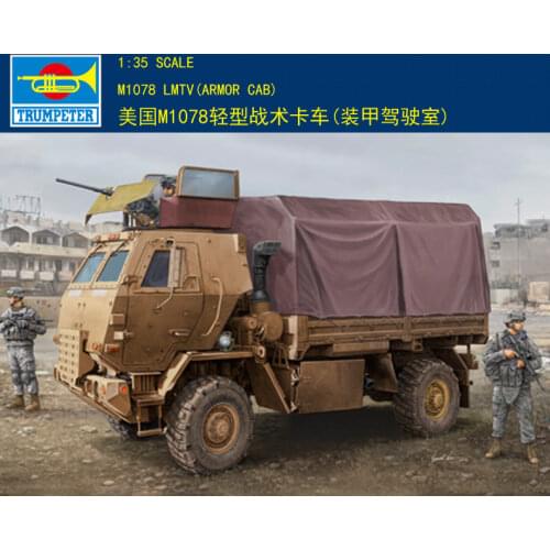 Trumpeter model kit 01009 1/35 M1078 LMTV(ARMOR CAB) plastic
