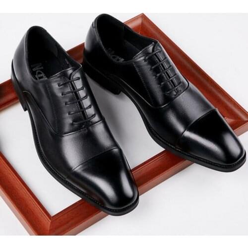 2020 new top layer leather business dress shoes for men wedding leather 38-45 a6