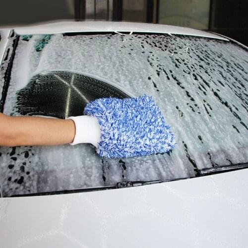 Soft Absorbancy Glove High Density Car Cleaning Ultra Soft Easy To Dry Auto Detailing Microfiber Madness Wash Mitt Cloth