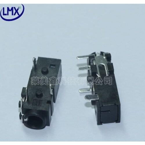 30pcs/lot PJ-328C 3.5mm audio jack headphone jack earphone jack female socket 4Pins/6Pins DIP BLACK