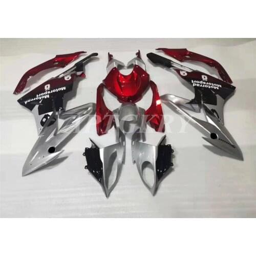 New ABS Whole Fairings Kit Fit For BMW S1000RR 2009 2010 2011 2012 2013 2014 09 10 11 12 13 14 Bodywork Set Custom Red Gray