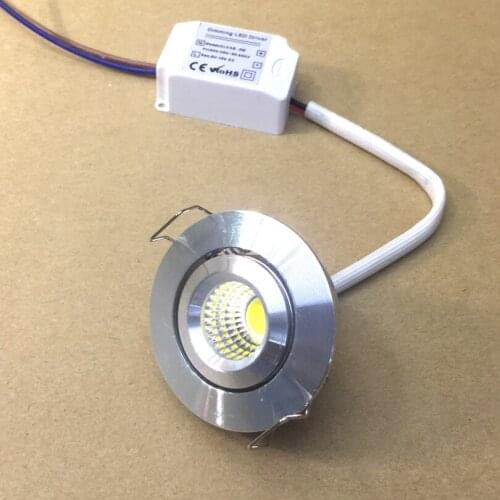 NEW Dimmable LED Down Light Mini LED Recessed Spotlight Warm/Cool White Night Light Cabinet Lamps 3W Aluminum 3 Years Warranty