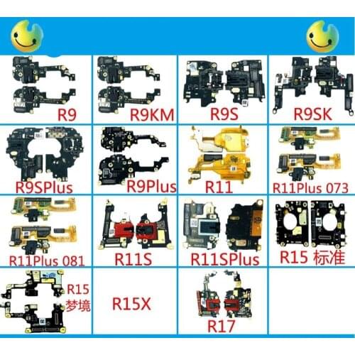 OPPO R9 R9KM R9S R9SK R9SP R11 R11S R11SP R15X R17 Microphone IC Connector Headphone Jack PCB Board High Quality Flex Cable