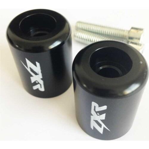 A pair Motorcycle Grips Handlebar Bar End Bike For Kawasaki ZX6 ZX600 ZX-6R ZX-636 ZX6RR ZX750 ZX7 ZX7R ZX900 ZX9 ZX9R Aluminum