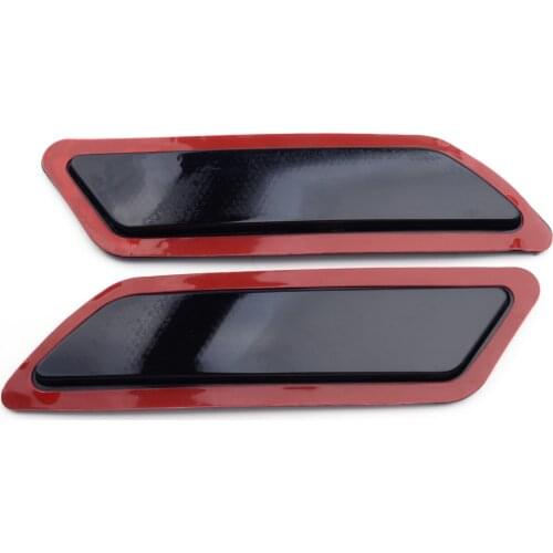 Pair Front Side Bumper Marker Reflector Light Lamp Fit for BMW 3-Series F30 2013 2014 2015 Black Lens 63147274521 63147274522