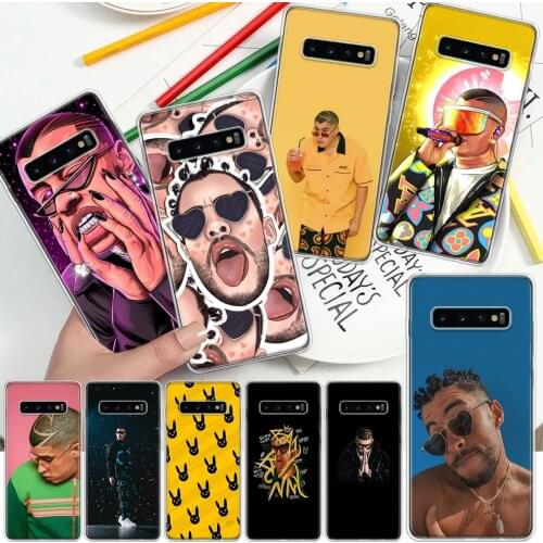Bad Bunny Soft Cover Phone Case For Samsung Galaxy S10 S21 S20 FE S9 S8 S7 Note 10 9 8 Plus Ultra Lite J4 J6 + CoqueBad Bunny