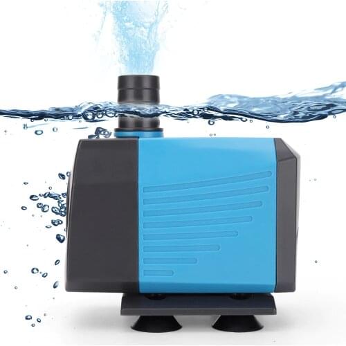 1000-4000L/H Submersible Aquarium Water Pump Multifunctional Ultra-Quiet Fish Water Pond Fountain for Fish Tank 220V 15W-80W