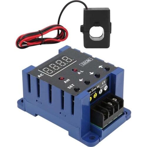 Step up converter grid tie inverter SZD06 AC Digital Ammeter 0.3&#8209 50A Measure Range Upper Lower Limit Alarm Delay Relay