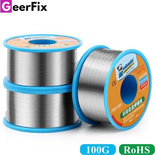 MECHANIC 100g Solder Wire Welding Flux Flywire Lead-Free 210℃ Melting Point Rosin Core Rework Tools 1.0-3.0% Iron Cable Reel