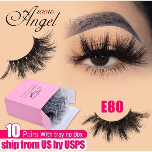 WOWANGEL Lashes 10/30/50 Pairs Wholesale 25mm 3D Mink Eyelashes In Bulk Thick Long Dramatic Fake Eyelashes Makeup Maquilla