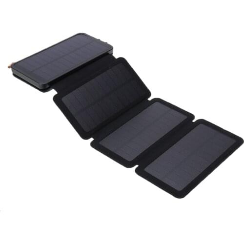 Uniiversal USB Dual Port 2 3 4 Tablets Solar Power Bank Case For Mobile Cell phone DIY Kit Portable Foldable Solar Panel Charger