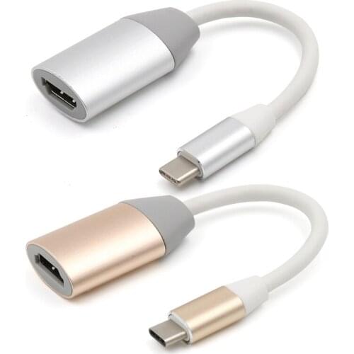 USB 3.1 USB-C Type C to HDMI-enabled I Adapter 4K TV Cable Male to Female Converter Adapter for Macbook Air Pro