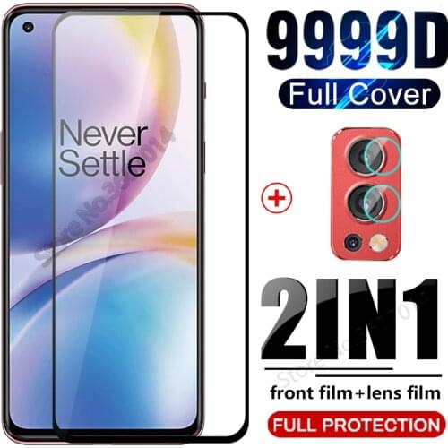 Full cover one+ nord2 glass tempered glasses for oneplus nord2 nord 2 5g 6.44" glas hd anti-scratch screen protector camera film