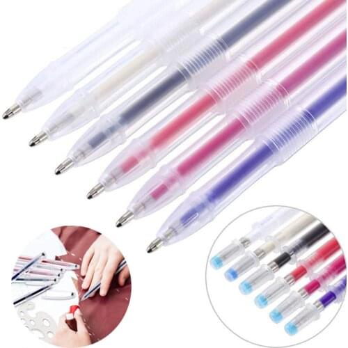 1Set Ink Disappearing Fabric Marker Pen Colored Water Erasable Pen For Quilting Fabric Craft DIY Dressmaking Sewing Accessories