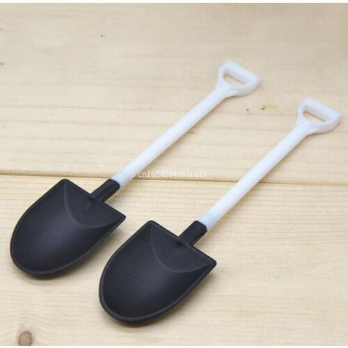 2000pcs Ice Cream Spoon Disposable Stacks Popsicle Tools Mini Shovel Plastic Spoon Cake Construction Beach Garden Party