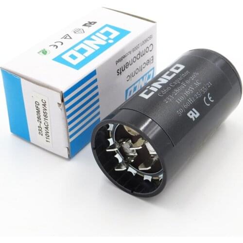 233-280uF 110V 125V 165V CD60 Motor Start Capacitors Motor Starting 233-280 mfd uf mf Compressor HVAC Electrolytic 110VAC 125VAC