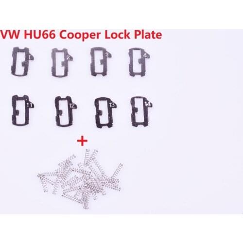 24pcs/lot Car Lock Reed HU66 Plate For AUDI VW Volkswagen Plate NO 1.2.3.4,11.12.13.14 Each 2PCS For VW Lock Repair Kits