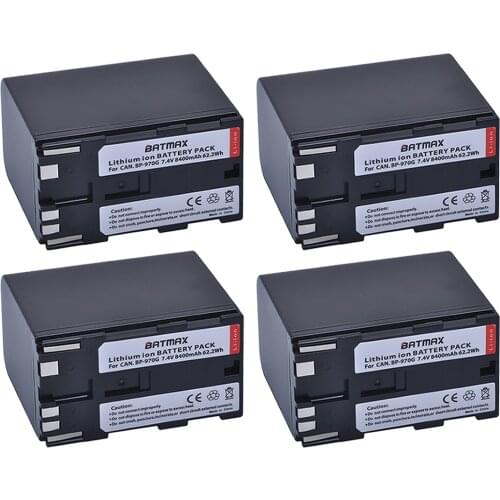 3Pcs 7.4V 8400mAh BP-970G BP970G BP 970G BP-975 Battery for Canon EOS C100,EOS C100 Mark II,EOS C300,EOS C300 PL,GL2,XF100,XF105