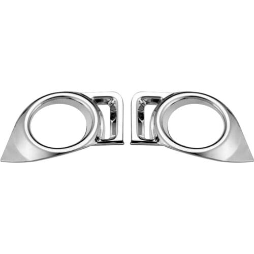 AU05 -Chrome Front Fog Light Lamp Cover Trim Fit for Toyota Highlander 2014-2016