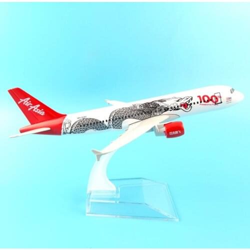 Airlines a320 air asia 100th royal jordanian aircraft model aircraft model simulation 16 cm alloy christmas toy gift for kids