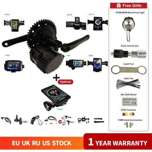 EU NO TAX Bafang 48V or 52V 1000W BBS03 BBSHD Mid Drive Motor Electric Bike Conversion Kit DIY E bike 8fun 120mm/100mm/68mm