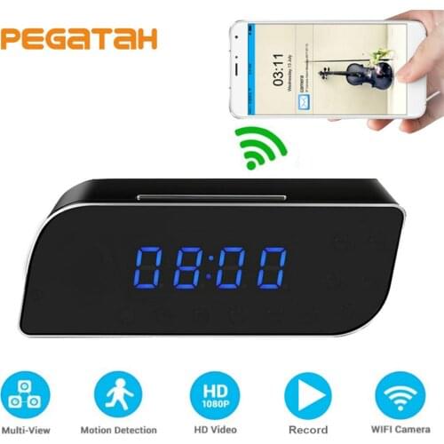 1080P HD Mini small DV Camera Wi fi with Remote Control Night Vision Motion super IP Camera WIFI Alarm Clock Camera security