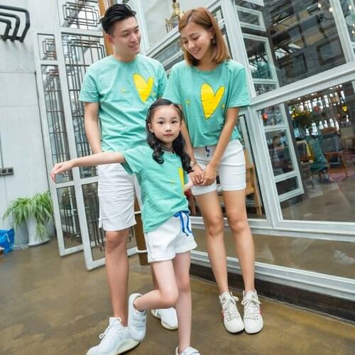 Family Matching Outfits Parent-child Summer Short sleeve T-Shirt+Shorts 2PCS Mother Daughter Sport Suit Family Look Girl Clothes