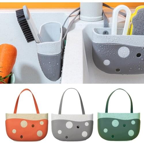 Creative Portable Storage Drain Holder Basket ing Bag Kitchen Organizer