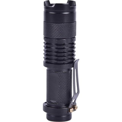 Adjustable Focus Mini Flashlight Waterproof Torch Telescopic Zoom Stylish Portable Suit For Night Lighting For Camping