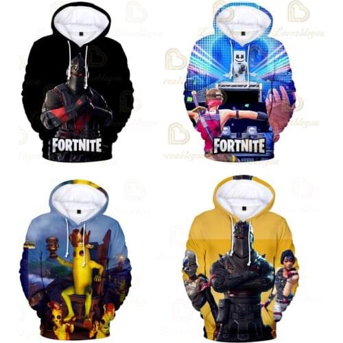 6 To 19 Year Kids Fortnite Clothes Men Women Hoodie Battle Royale 3D Sweatshirt Boys Girls Teen Victory Cartoon Tops