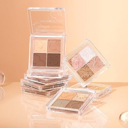 GY Judydoll JudydoLL Four Color Eyeshadow Palette Milk Tea Land Shimmer Matte Eye Shadow Novice Official