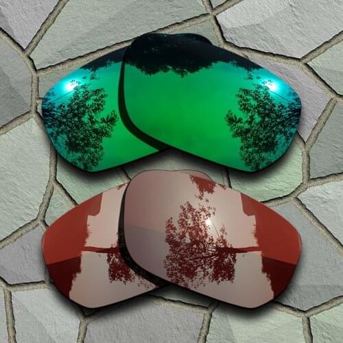 Jade Green&Bronze Brown Sunglasses Polarized Replacement Lenses for Style Switch