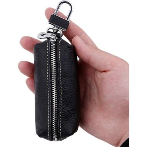 Portable Car Keys Wallets Leather Male Key Holder Organizer Housekeeper Women Keychain Purse Key Ring Bag Keys Case Pouch