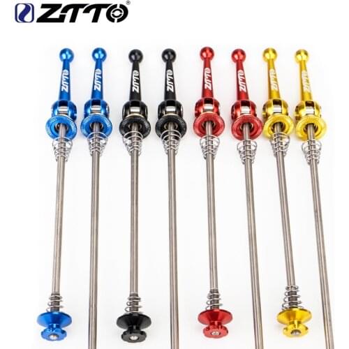 ZTTO MTB Road Bicycle Skewers Quick Release Ultralight TC4 Titanium alloy + Aluminum alloy Lightweight Bike Hub QR 100mm 135mm