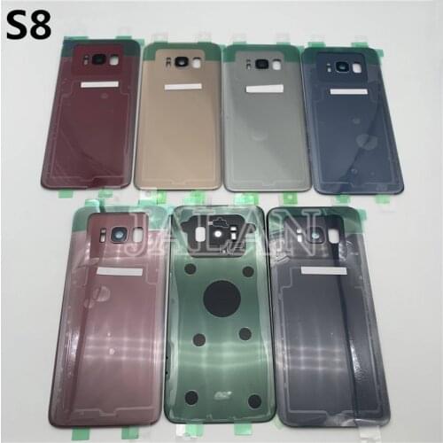Original battery back glass replacement For Samsung S8 G950 mobile phone repair back cover with lens cap
