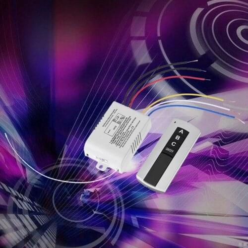 Lighting 220V Three-Channel Wireless Digital Remote Control Switch Light Digital Remote Control Switch For Lamp Light