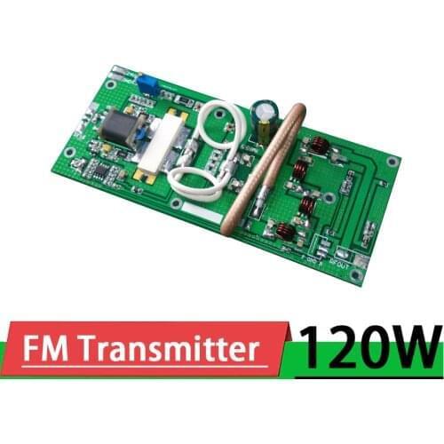 120W FM RF Power Amplifier FM transmitter Board 87-108Mhz frequency for Campus Rural Broadcasting Ham Radio AMP