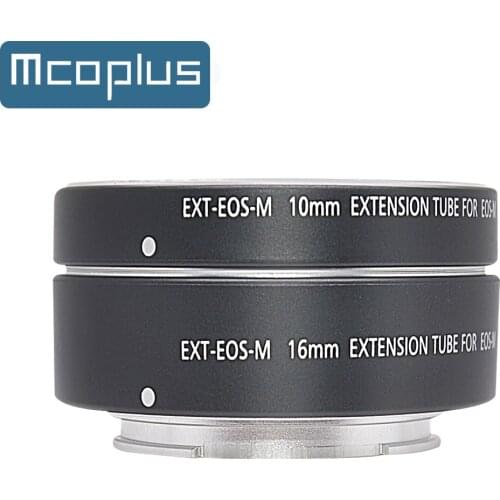 Mcoplus Metal Macro Auto Focus Extension Tube Ring for Canon EF-M Mount EOS M M2 M3 M5 M6 II M50 M100 M200 Mirrorless Camera