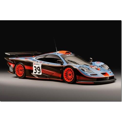 Wall Art Canvas Painting 1997 McLaren F1 GTR Longtail Sport Car Posters and Prints Wall Picture For Living Room Decor
