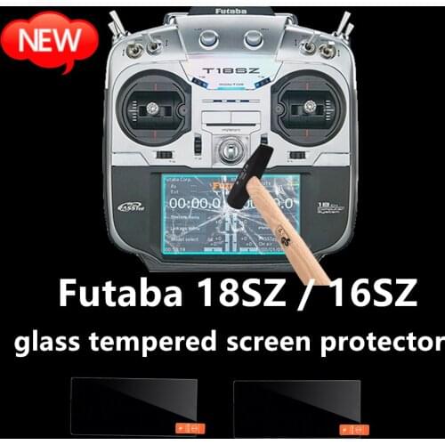 FUTABA 18SZ 16SZ Radius Glass Tempered Screen Protector Radio Remote Control Controller RC Cart Transmitter Case Sac Protection