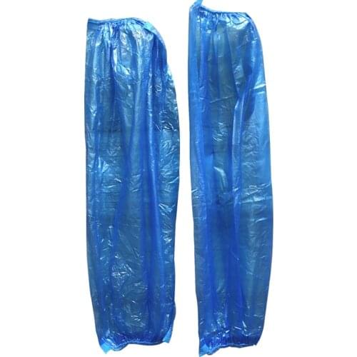 100pcs Disposable Protective Sleeves Cover Protective Waterproof Disposable Arm Sleeves Covers Plastic Oversleeves