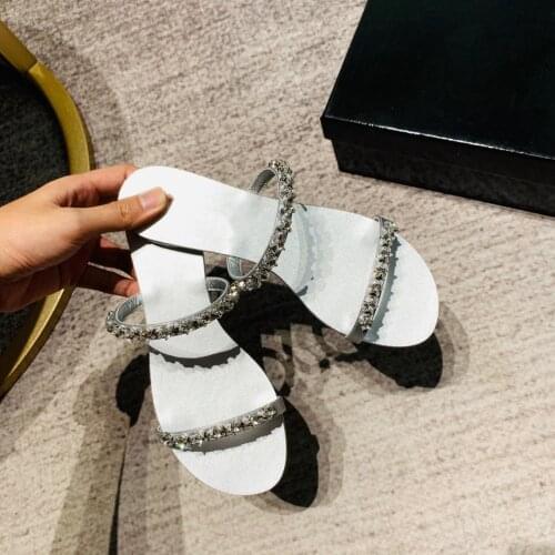 Kmeioo summer outside slipper for womens open toe crystal sandals beach shoes star Shaped beach shoe for woman slides